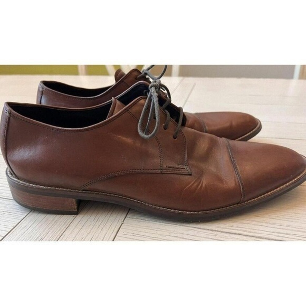 Cole Haan Men's Size 11 Lenox Hill Leather Cap Toe Shoes British Tan. Oxford